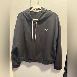 Puma Black Jacket with White Accents